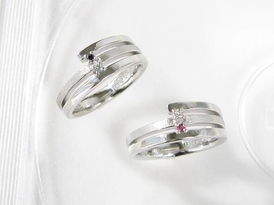 他にはないデザインの結婚指輪オーダー例